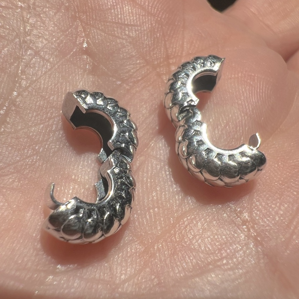 PAIR • Scales Clip Charms - S925 - Picture 11 of 11